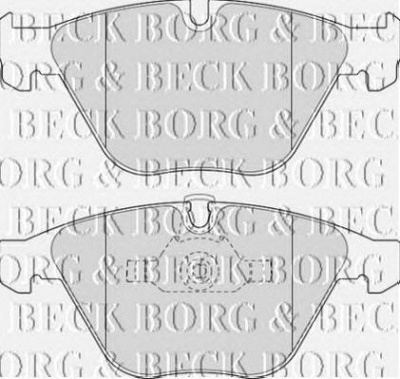 BORG & BECK bbp2110 -  Комплект тормозных колодок, дисковый тормоз